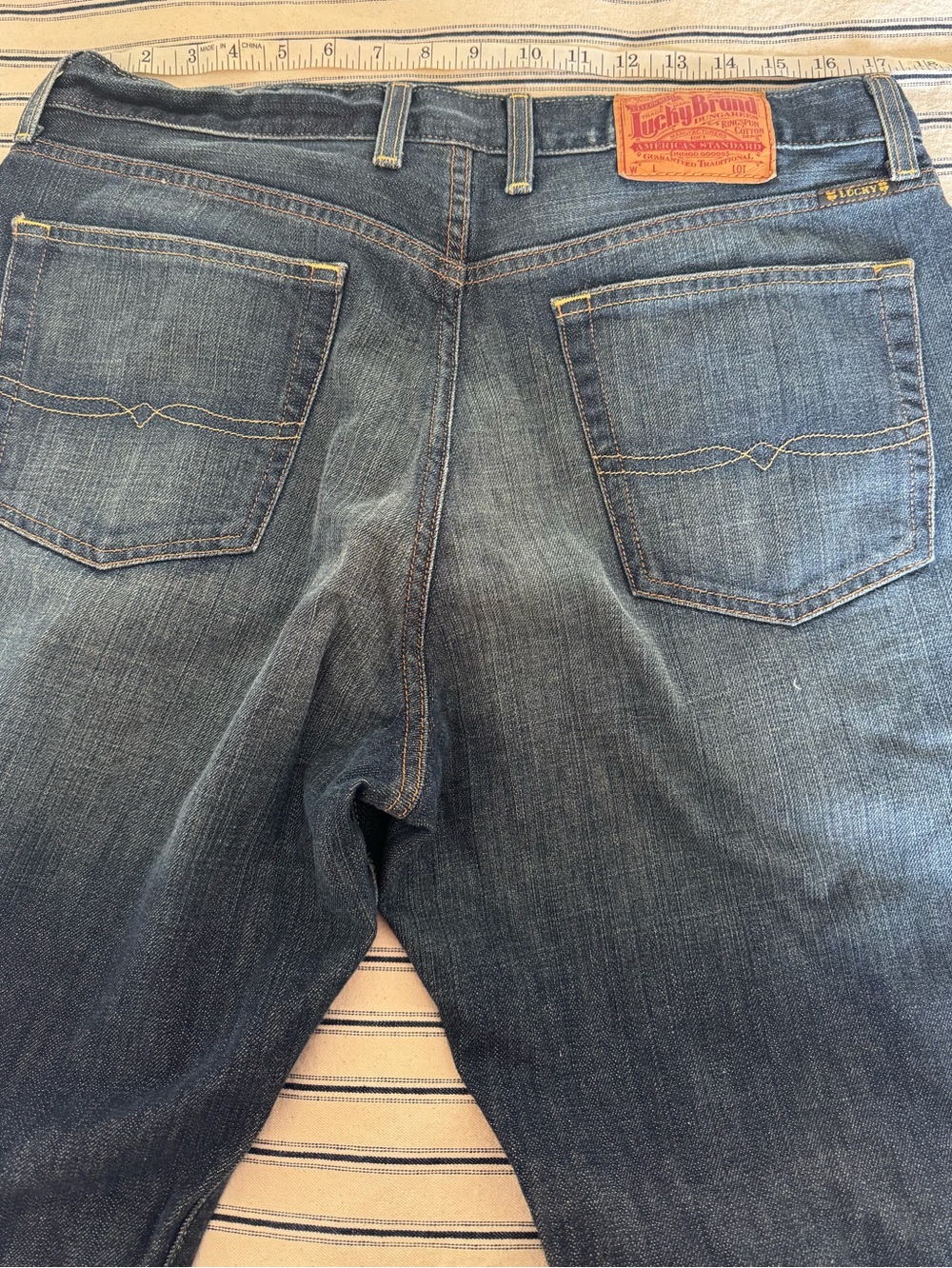 Lucky Brand Men’s Jeans Size 36 Dark Wash Straight Fit Denim ST# 7MD 1245